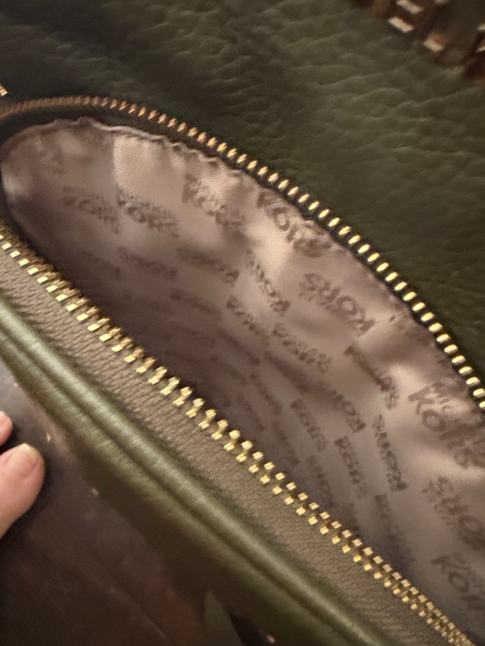 Michael Kors Olive Green Leather Studded Backpack - Picture 11 of 11
